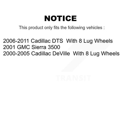 Semi-Metallic Brake Pads Front Rear Kit For Cadillac DTS DeVille GMC Sierra 3500