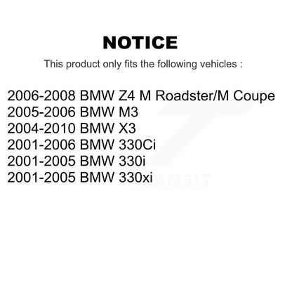 Semi-Metallic Brake Pads Front Rear Kit For BMW X3 330Ci Z4 330i 330xi M3