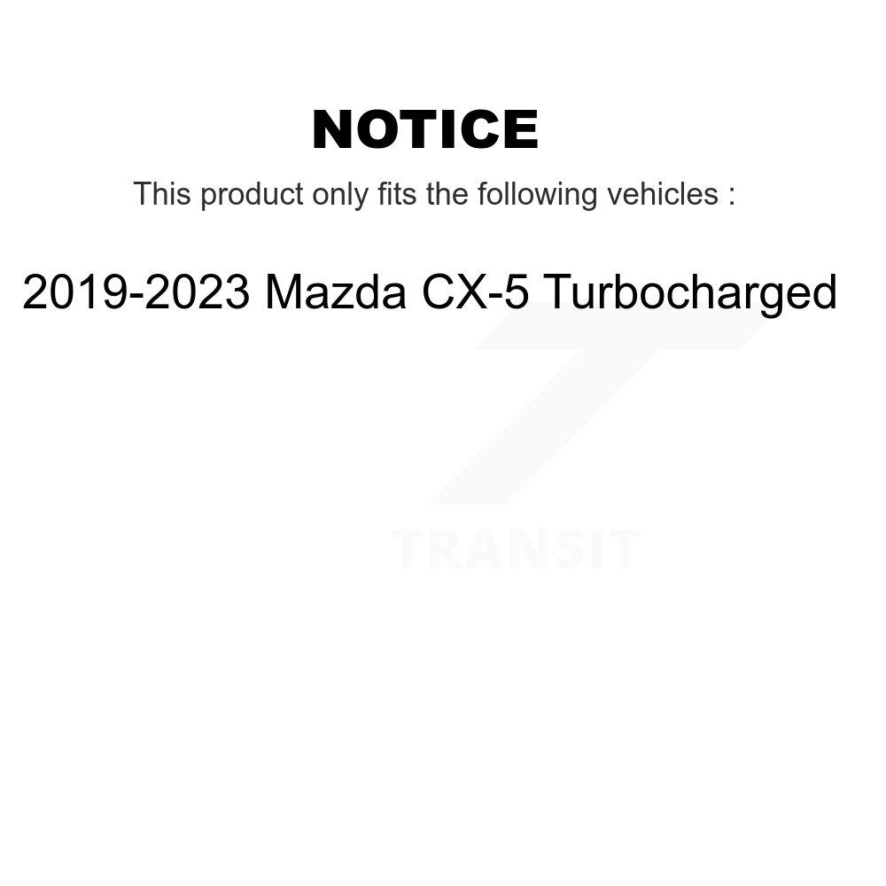 Semi-Metallic Brake Pads Front Rear Kit For 2019-2024 Mazda CX-5 Turbocharged