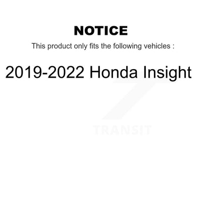 Semi-Metallic Brake Pads Front Rear Kit For 2019-2022 Honda Insight
