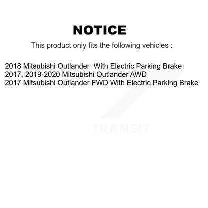 Semi-Metallic Brake Pads Front Rear Kit For Mitsubishi Outlander