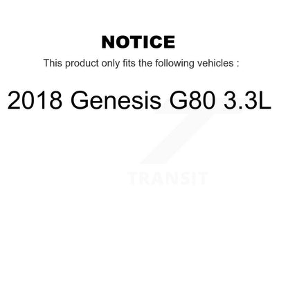 Semi-Metallic Brake Pads Front Rear Kit For 2018-2020 Genesis G80 3.3L
