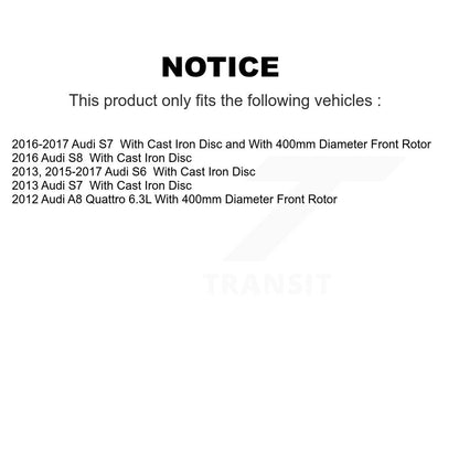 Semi-Metallic Brake Pads Front Rear Kit For Audi S6 S7 S8 A8 Quattro