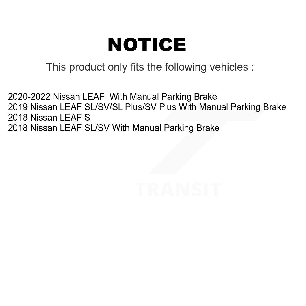 Semi-Metallic Brake Pads Front Rear Kit For Nissan LEAF