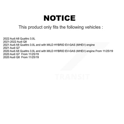 Semi-Metallic Brake Pads Front Rear Kit For Audi Q7 Q8 A8 Quattro