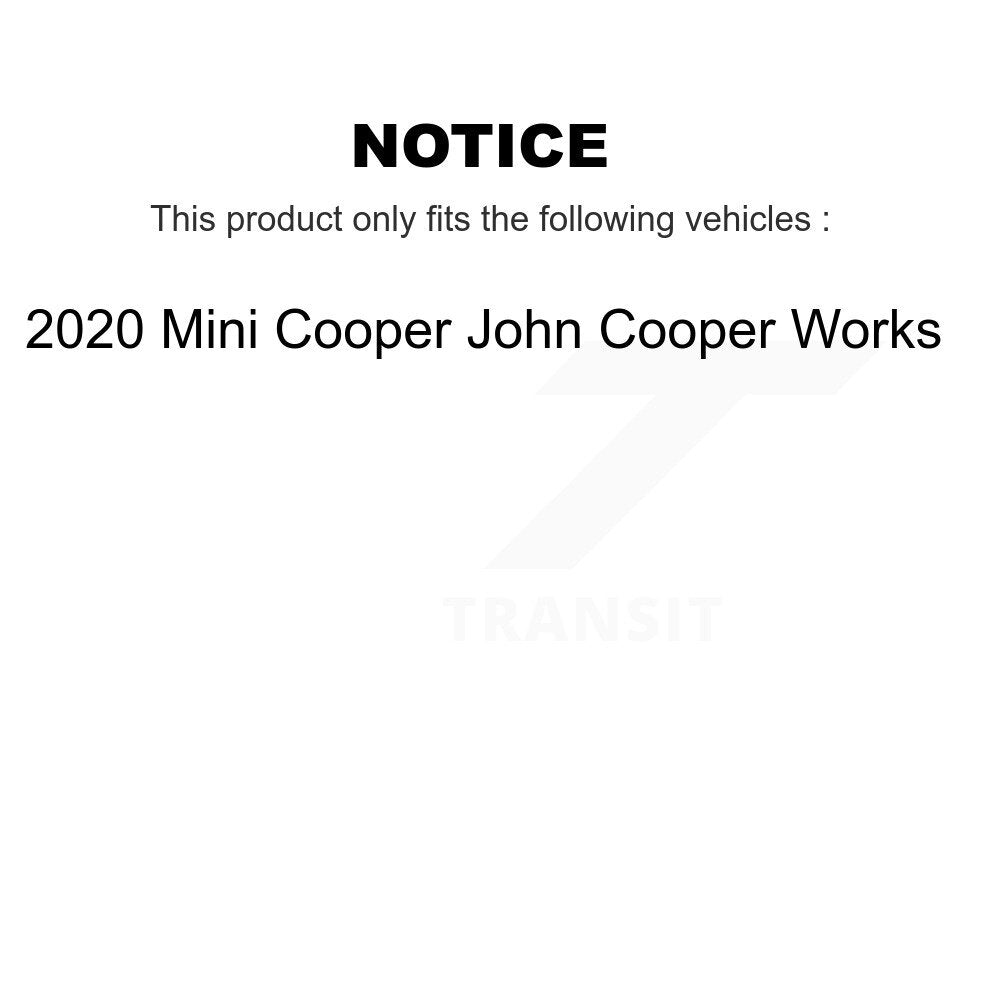 Semi-Metallic Disc Brake Pads And Wear Sensors Front Rear Kit For Mini Cooper