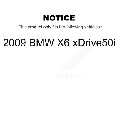 Semi-Metallic Disc Brake Pad And Wear Sensor Front Kit For 2009 BMW X6 xDrive50i
