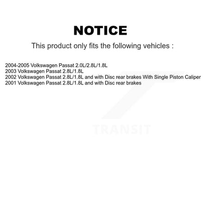 Semi-Metallic Disc Brake Pad & Extra Wear Sensor Front Kit For Volkswagen Passat