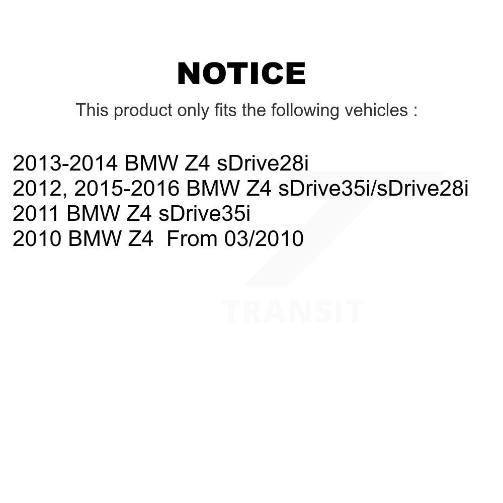 Semi-Metallic Disc Brake Pads And Wear Sensors Front Kit For BMW Z4