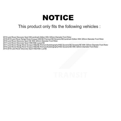 Semi-Metallic Brake Pad And Wear Sensor Front Kit For Land Rover Discovery Sport
