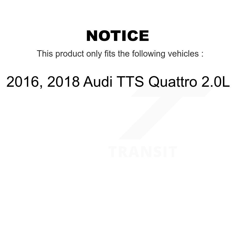 Semi-Metallic Disc Brake Pad And Wear Sensor Front Kit For Audi TTS Quattro 2.0L
