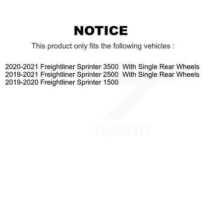 Semi-Metallic Brake Pad Wear Sensor Rear Kit For Freightliner Sprinter 2500 3500