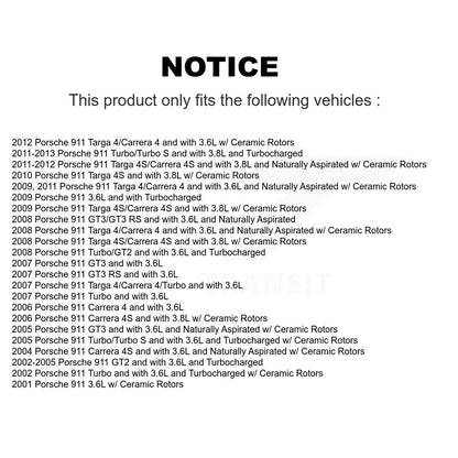 Brake Pads Wear Sensor (2 Pack) Front For Porsche 911