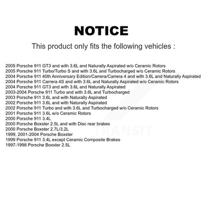 Brake Pads Wear Sensor (2 Pack) Front For Porsche Boxster 911