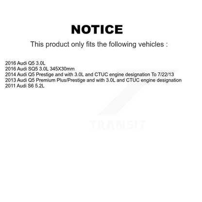 Brake Pads Wear Sensor (2 Pack) Front For Audi Q5 SQ5 S6