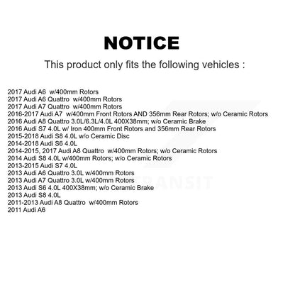 Brake Pads Wear Sensor (2 Pack) Front For Audi A8 Quattro A6 A7 S6 S7 S8