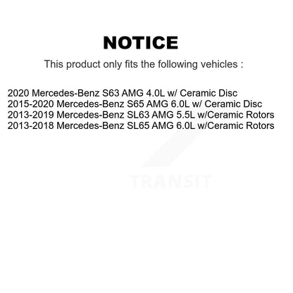 Brake Pads Wear Sensor (2 Pack) Front For Mercedes-Benz SL63 AMG S65 S63 SL65