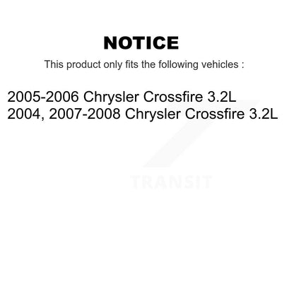 Brake Pads Wear Sensor (4 Pack) Front Rear For Chrysler Crossfire 3.2L