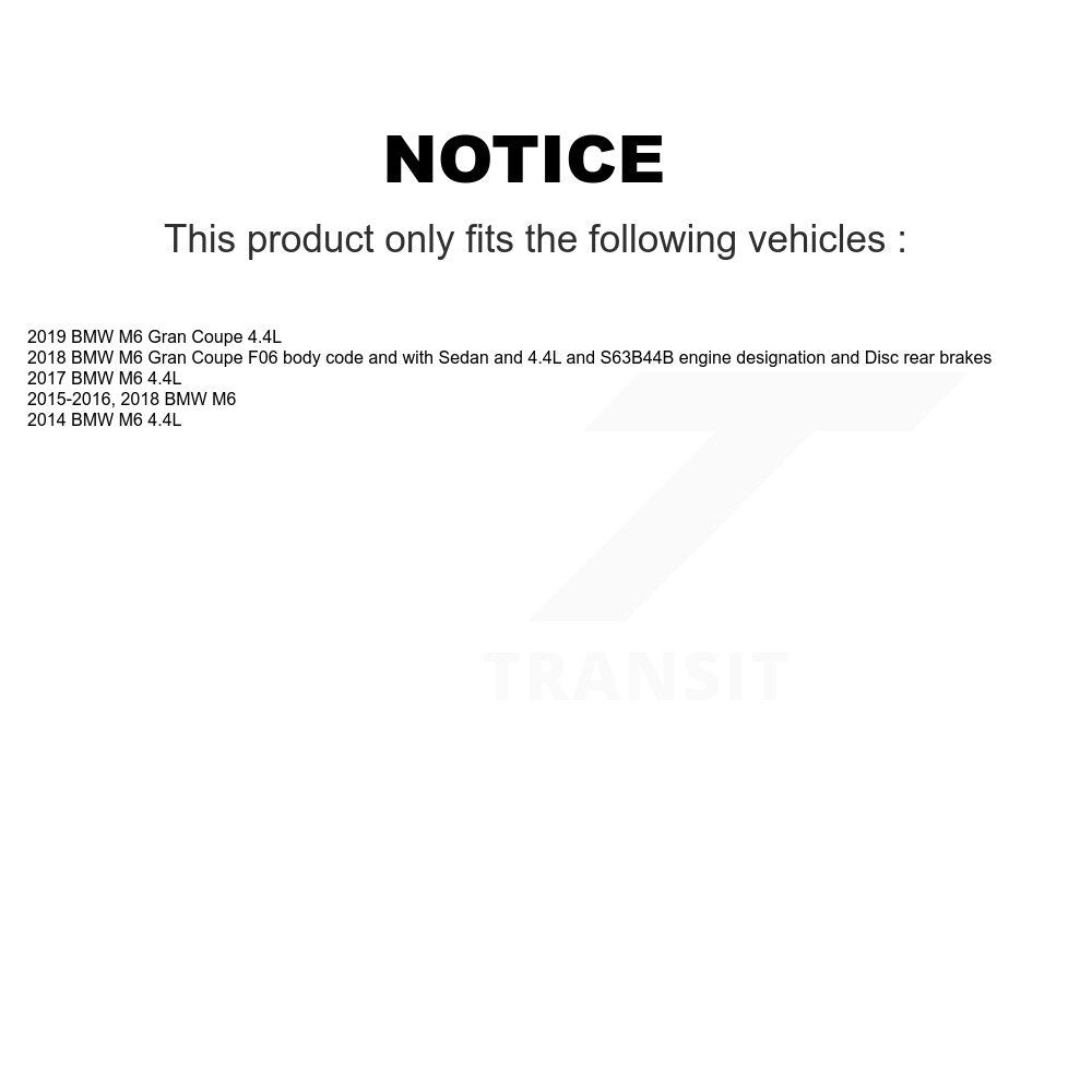 Brake Pads Wear Sensor (4 Pack) Front Rear For BMW M6 Gran Coupe