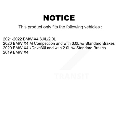 Brake Pads Wear Sensor (4 Pack) Front Rear For BMW X4