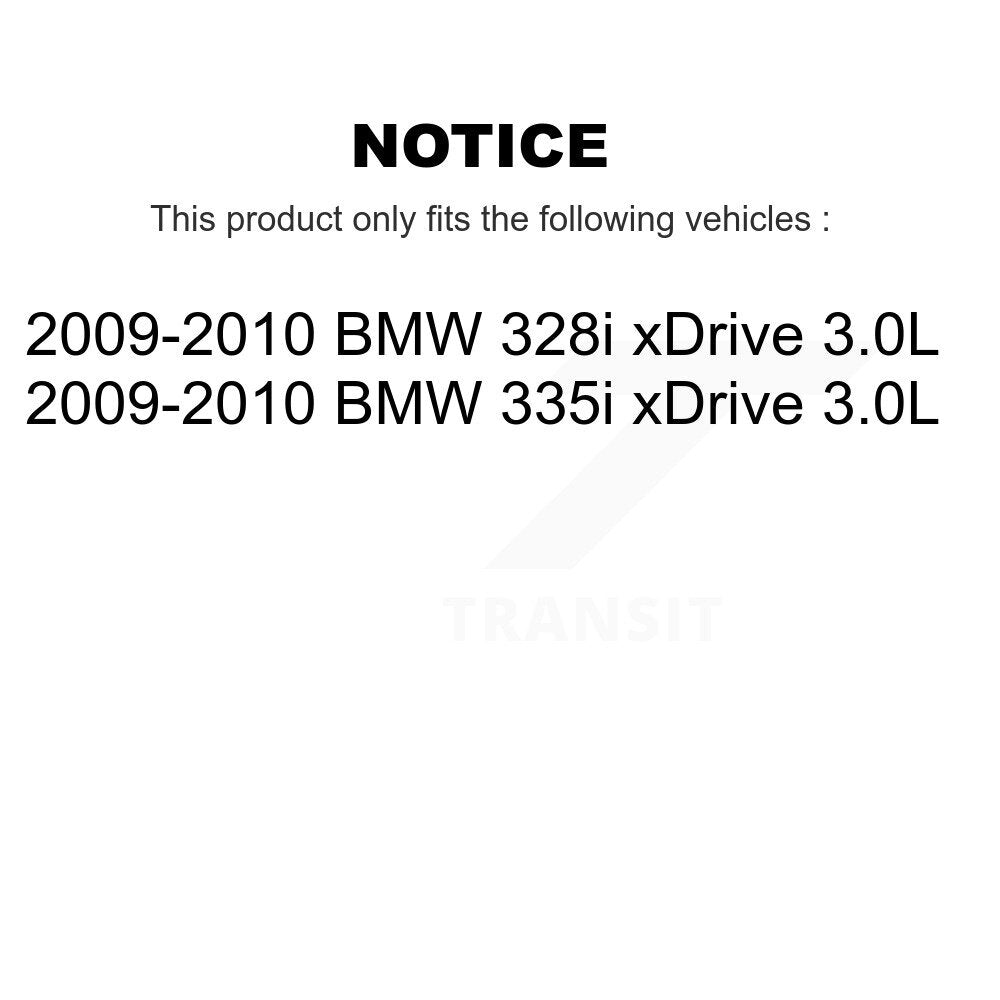 Brake Pads Wear Sensor (4 Pack) Front Rear For BMW 328i xDrive 335i 3.0L