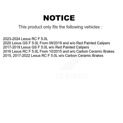 Brake Pads Wear Sensor (4 Pack) Front Rear For Lexus RC F GS 5.0L