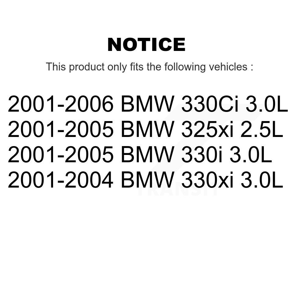 Brake Pads Wear Sensor (4 Pack) Front Rear For BMW 330Ci 325xi 330i 330xi