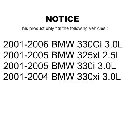 Brake Pads Wear Sensor (4 Pack) Front Rear For BMW 330Ci 325xi 330i 330xi