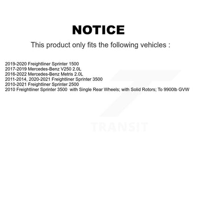 Brake Pads Wear Sensor (4 Pack) Front Rear For Mercedes-Benz Metris Freightliner