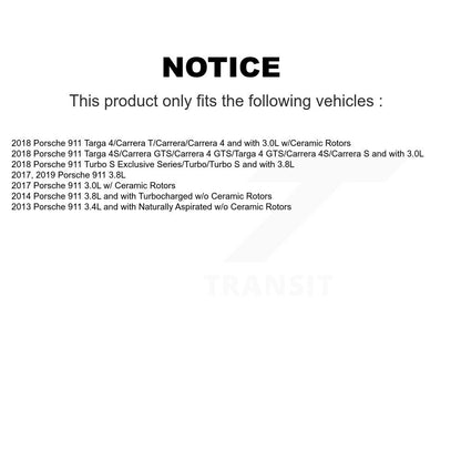 Brake Pads Wear Sensor (4 Pack) Front Rear For Porsche 911