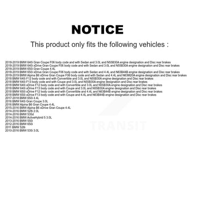 Brake Pads Wear Sensor (4 Pack) Front Rear For BMW 528i 650i 535i xDrive Gran B6