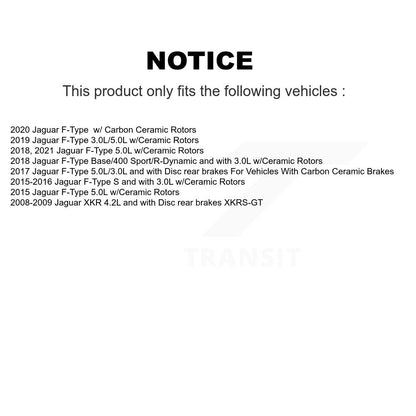 Brake Pads Wear Sensor (4 Pack) Front Rear For Jaguar F-Type XKR