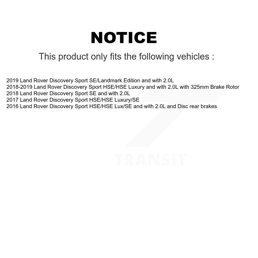 Brake Pads Wear Sensor (4 Pack) Front Rear For Land Rover Discovery Sport