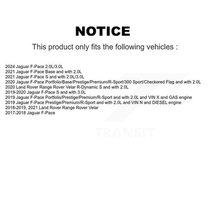 Brake Pads Wear Sensor (2 Pack) Rear For Jaguar F-Pace Land Rover Range Velar