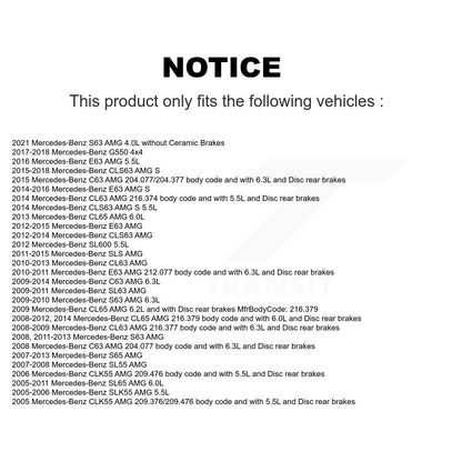 Brake Pads Wear Sensor (2 Pack) Rear For Mercedes-Benz C63 AMG E63 S CLS63 SLK55
