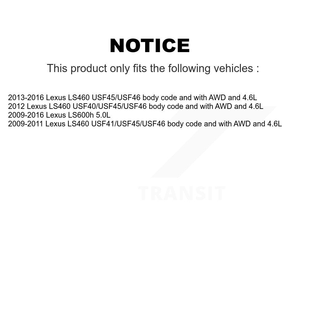Brake Pads Wear Sensor (2 Pack) Rear For Lexus LS460 LS600h