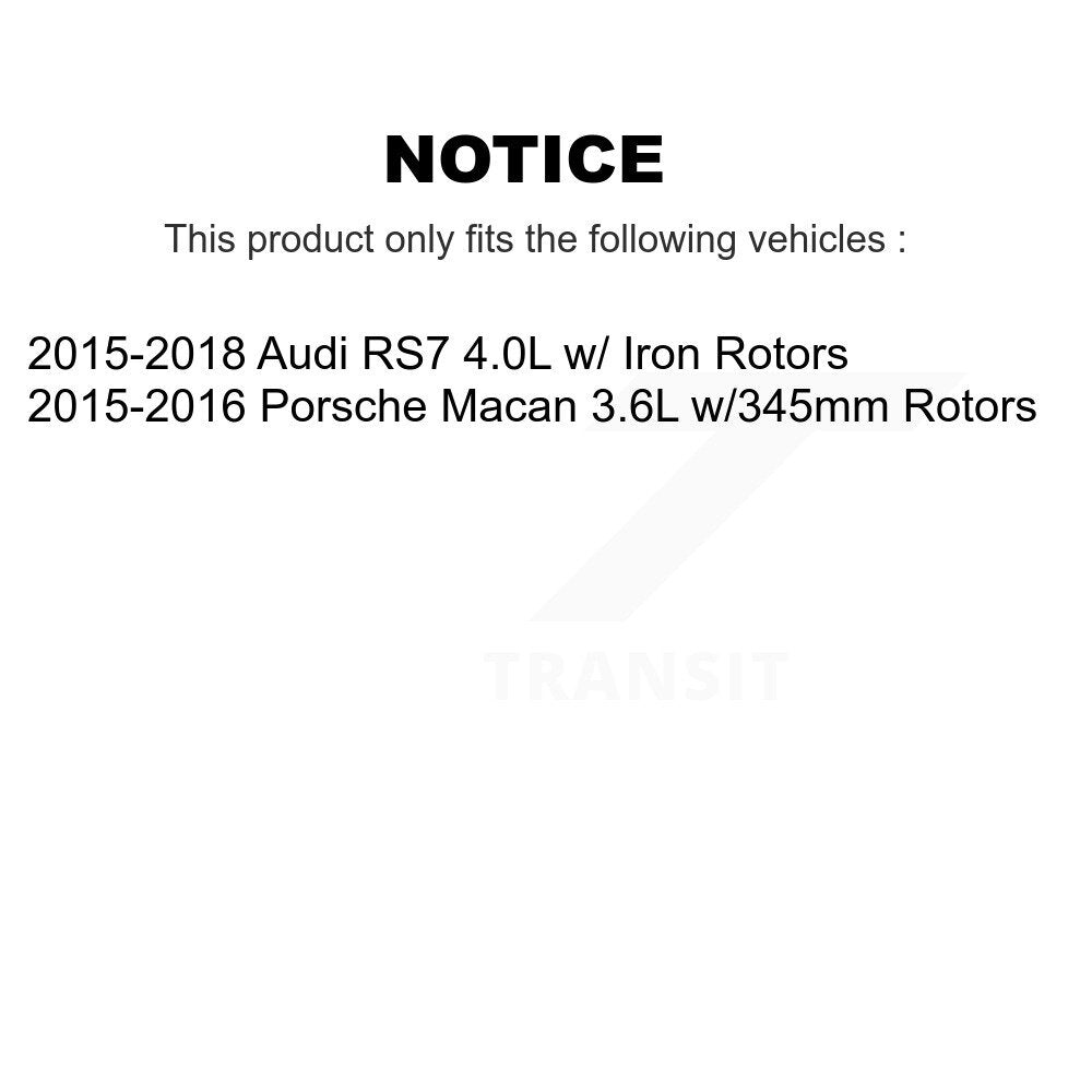 Brake Pads Wear Sensor (4 Pack) Front Rear For Porsche Macan Audi RS7