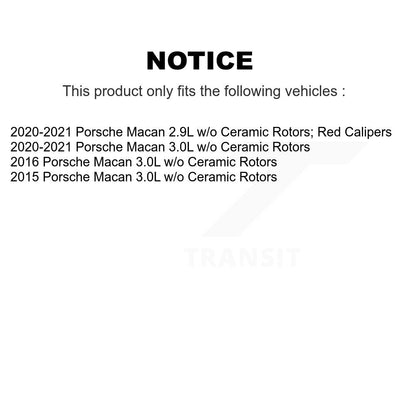 Brake Pads Wear Sensor (4 Pack) Front Rear For Porsche Macan