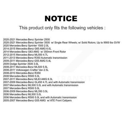 Brake Pads Wear Sensor (4 Pack) Front Rear For Mercedes-Benz Sprinter 2500 ML350