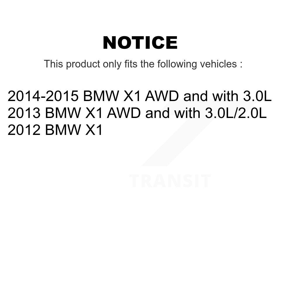 Brake Pads Wear Sensor (4 Pack) Front Rear For BMW X1