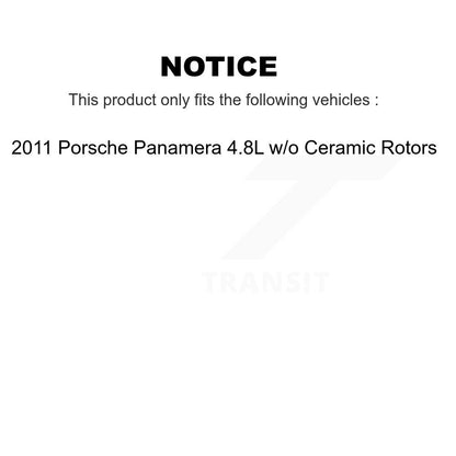 Brake Pads Wear Sensor (4 Pack) Front Rear For 2011 Porsche Panamera 4.8L