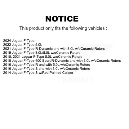 Brake Pads Wear Sensor (4 Pack) Front Rear For Jaguar F-Type