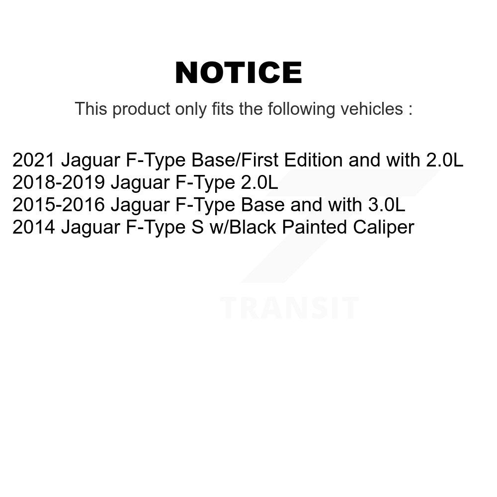 Brake Pads Wear Sensor (4 Pack) Front Rear For Jaguar F-Type