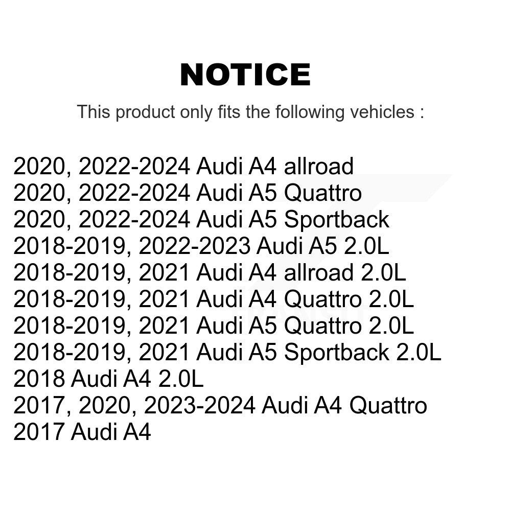 Brake Pads Wear Sensor (4 Pack) Front Rear For Audi A4 Quattro A5 Sportback