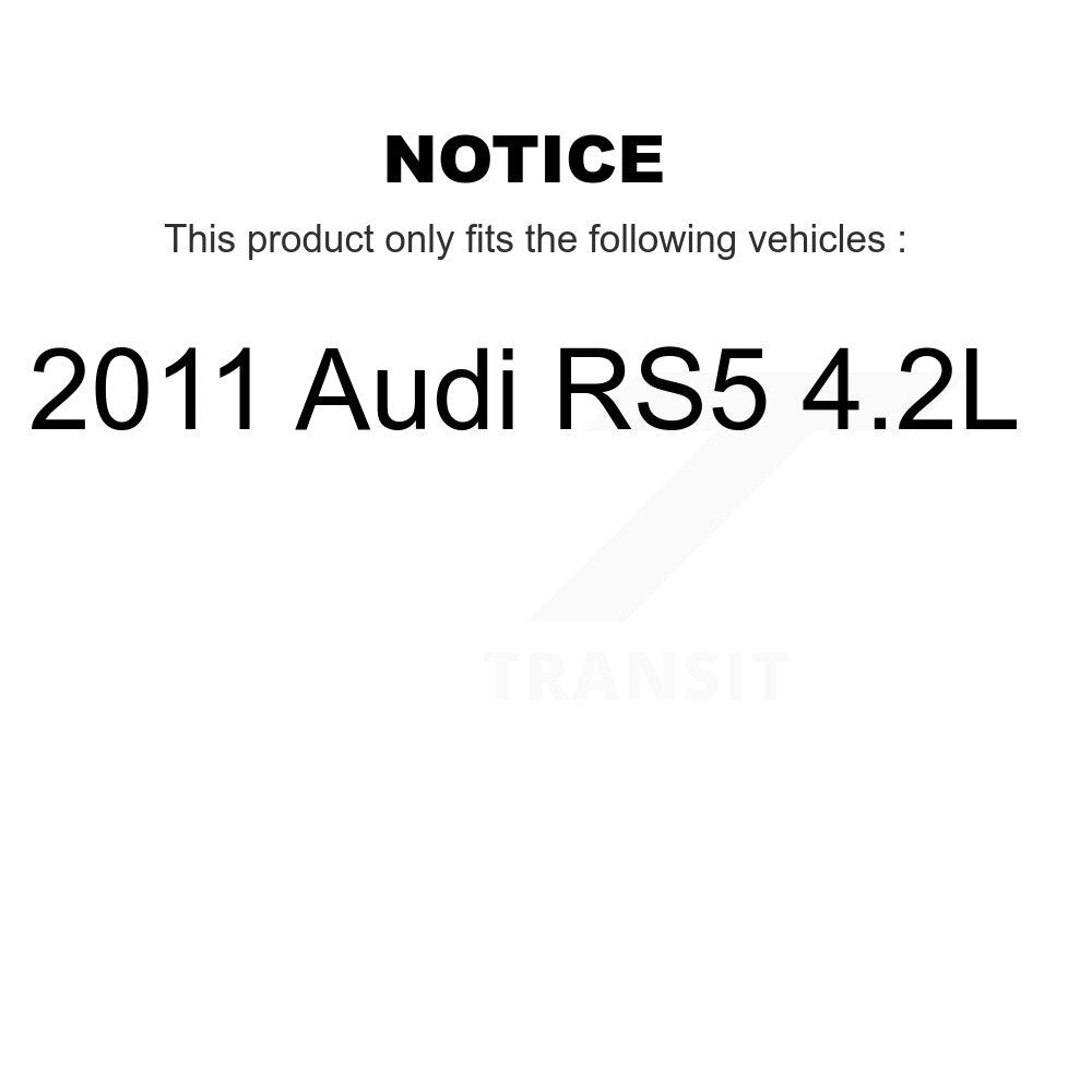 Brake Pads Wear Sensor (4 Pack) Front Rear For 2011 Audi RS5 4.2L