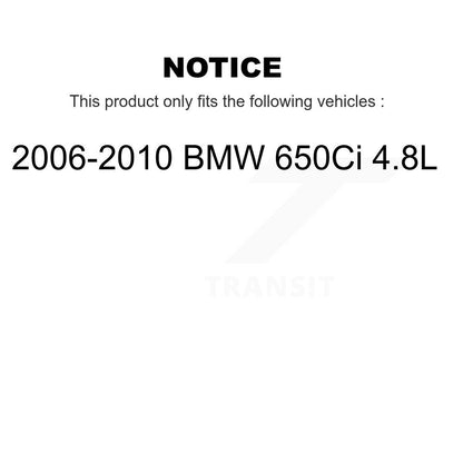 Brake Pads Wear Sensor (4 Pack) Front Rear For 2006-2010 BMW 650Ci 4.8L