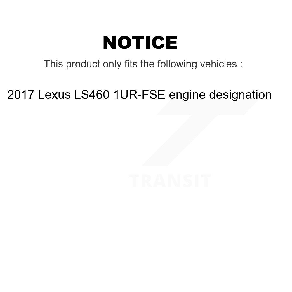 Brake Pads Wear Sensor (2 Pack) Rear For Lexus LS460 1UR-FSE engine designation