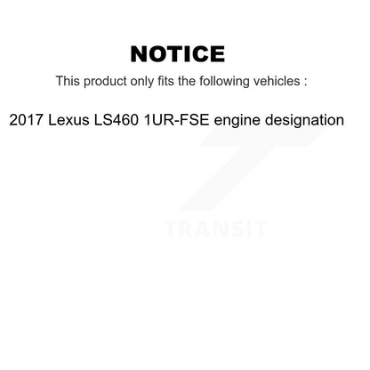Brake Pads Wear Sensor (2 Pack) Rear For Lexus LS460 1UR-FSE engine designation