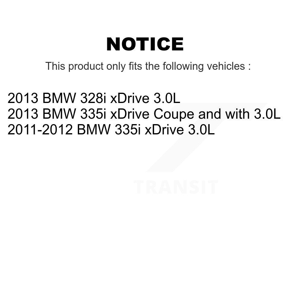 Brake Pads Wear Sensor (4 Pack) Front Rear For BMW 328i xDrive 335i