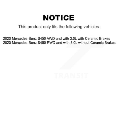 Brake Pads Wear Sensor (4 Pack) Front Rear For Mercedes-Benz S450